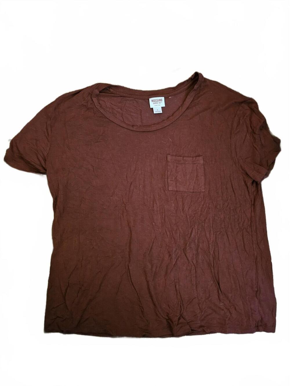 MOSSIMO womens short sleeve pocketed T-shirt size M - EUC